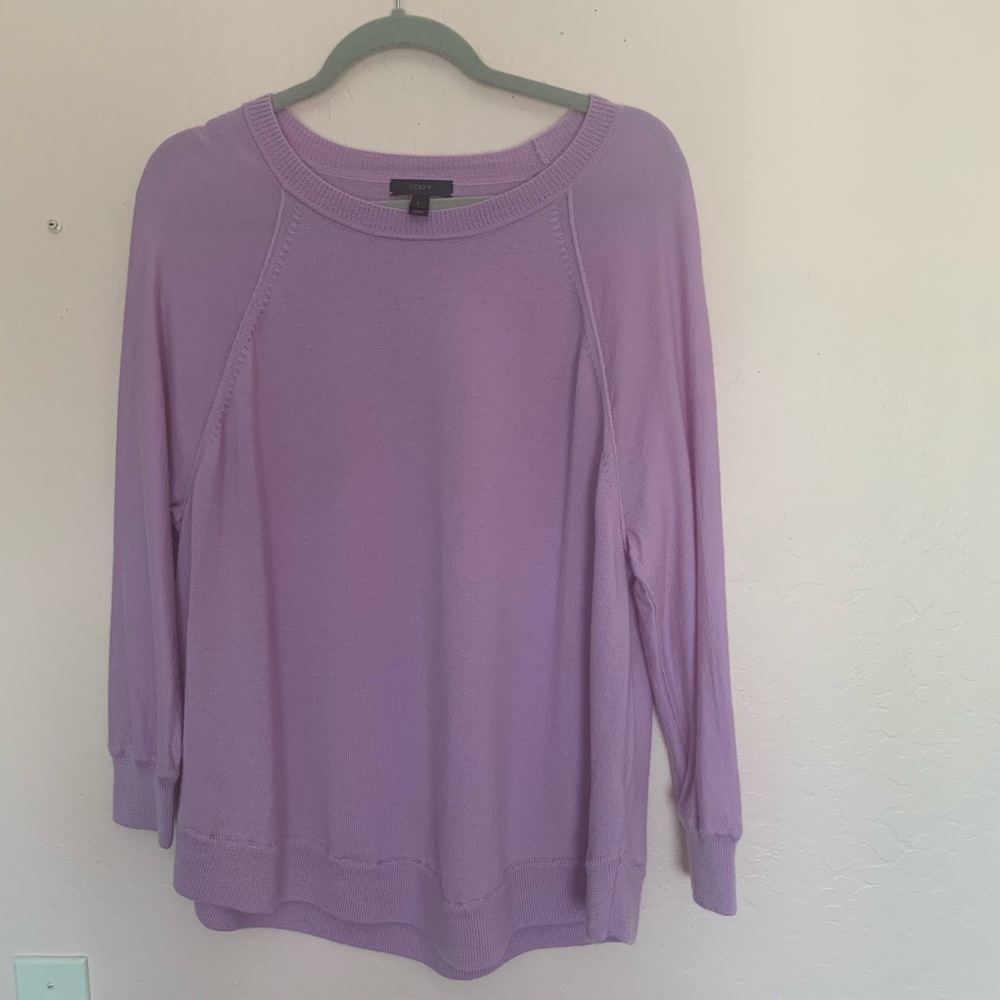 J. Crew Lavender Crewneck Sweater